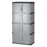 Lockable Freestanding Five-Shelf Storage Cabinet