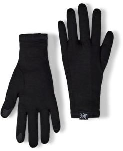 Arc'teryx Merino Wool Touchscreen Gloves - Black