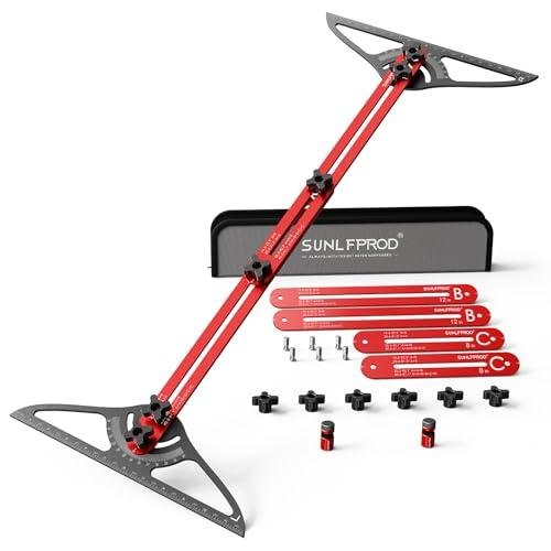 SUNLFPROD Dual Stair Tread Template Tool Jig