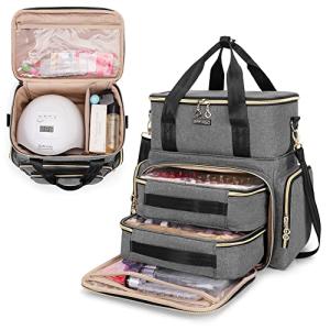 BAFASO Double Layer Nail Polish Organizer with Dryer