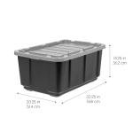 27 Gallon Heavy Duty Storage Tote Bin Set