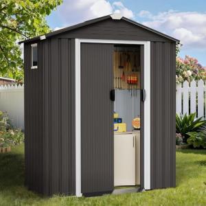 Spacious Lockable Outdoor Storage Shed with Window