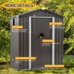 Spacious Lockable Outdoor Storage Shed with Window