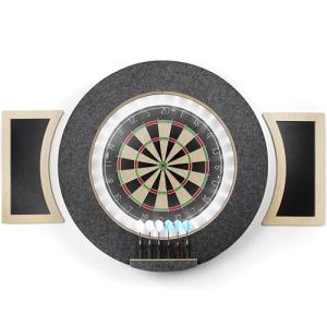 Dart Board Cabinet Set with LED Lighting