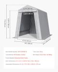 VEVOR Heavy-Duty Portable Outdoor Storage Shed