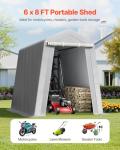 VEVOR Heavy-Duty Portable Outdoor Storage Shed