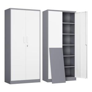 Yizosh Lockable Metal Storage Cabinet with Adjustable Shelves