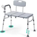 TABEKE Height Adjustable Bathtub Transfer Bench