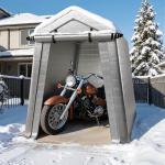 Portable Weather-Resistant Carport Shed for Bikes