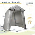 Portable Weather-Resistant Carport Shed for Bikes