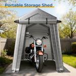 Portable Weather-Resistant Carport Shed for Bikes