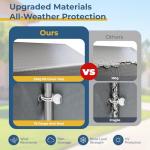 LINKHOO 10x15 FT Portable Waterproof Carport Shed