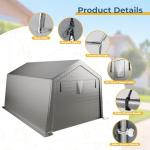 LINKHOO 10x15 FT Portable Waterproof Carport Shed