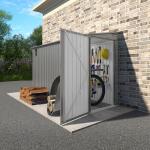 Vigo Huseeo 4x9.2 FT Lockable Outdoor Storage Shed