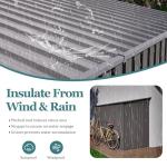 Vigo Huseeo 4x9.2 FT Lockable Outdoor Storage Shed