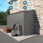 Vigo Huseeo 4x9.2 FT Lockable Outdoor Storage Shed
