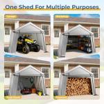 LINKHOO Portable 10x10 FT Waterproof Storage Shed