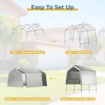 LINKHOO Portable 10x10 FT Waterproof Storage Shed
