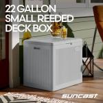 Suncast 22-Gal Waterproof Resin Outdoor Deck Box