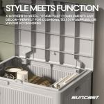 Suncast 22-Gal Waterproof Resin Outdoor Deck Box