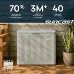 Suncast 22-Gal Waterproof Resin Outdoor Deck Box