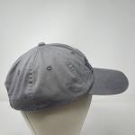Gray Adjustable Baseball Cap with Embroidered Cameo