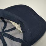Gray Adjustable Baseball Cap with Embroidered Cameo