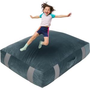 Gray Crash Pad for Kids' Sensory Play