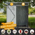 5x3 FT Weatherproof Outdoor Storage Shed with Window