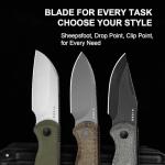 Kizer Drop Bear 2.57" Fixed Blade EDC Knife