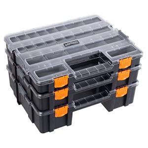 3-in-1 Portable Tool Box Organizer with Compartments