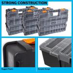 3-in-1 Portable Tool Box Organizer with Compartments