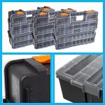 3-in-1 Portable Tool Box Organizer with Compartments