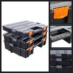 3-in-1 Portable Tool Box Organizer with Compartments