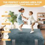 FINCOME 5'x 5' Sensory Crash Pads for Kids