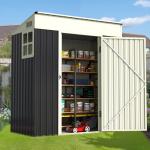 Quictent Heavy Duty Metal Outdoor Storage Shed
