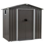 6x4 FT Waterproof Metal Garden Storage Shed