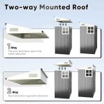 Quictent Heavy Duty Metal Outdoor Storage Shed