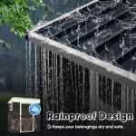 Quictent Heavy Duty Metal Outdoor Storage Shed
