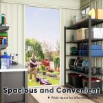 Quictent Heavy Duty Metal Outdoor Storage Shed