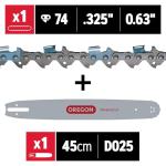 Oregon 18-Inch Chainsaw Bar and Chain Combo