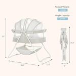 Karley Lightweight Travel Baby Bassinet - Cool Gray