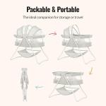 Karley Lightweight Travel Baby Bassinet - Cool Gray