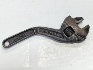 Vintage 8" Gray Adjustable Spanner Tool