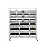 Heavy Duty Steel Wire Shelving Unit with Bins