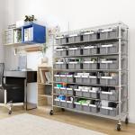 Heavy Duty Steel Wire Shelving Unit with Bins