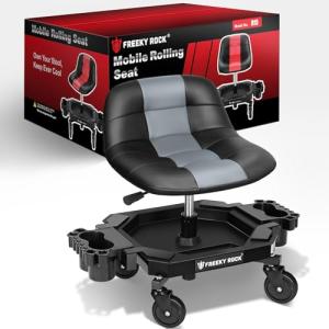 Adjustable Rolling Mechanic Stool with Wheels