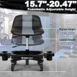 Adjustable Rolling Mechanic Stool with Wheels
