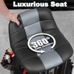 Adjustable Rolling Mechanic Stool with Wheels