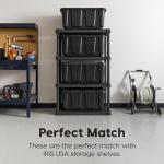 27 Gallon Heavy Duty Stackable Storage Totes - 4 Pack